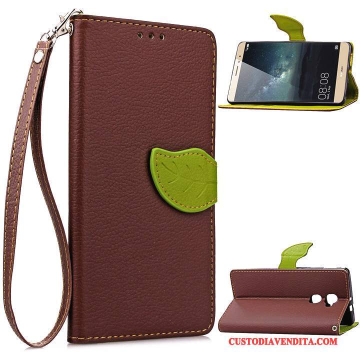 Custodia Huawei Mate S Folio Tendenzatelefono, Cover Huawei Mate S Pelle Anti-caduta Rosso