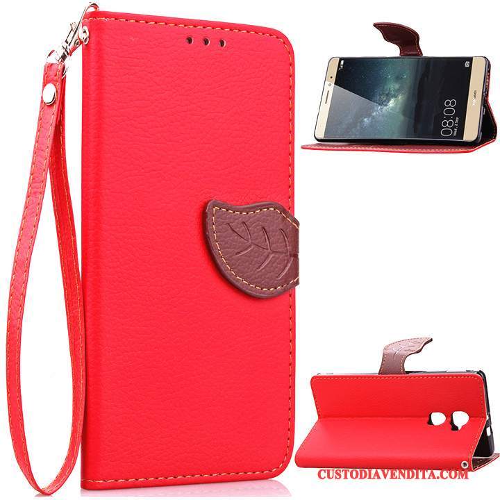 Custodia Huawei Mate S Folio Tendenzatelefono, Cover Huawei Mate S Pelle Anti-caduta Rosso