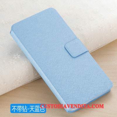 Custodia Huawei Mate S Pelle Borse Blu Chiaro, Cover Huawei Mate S Folio Telefono