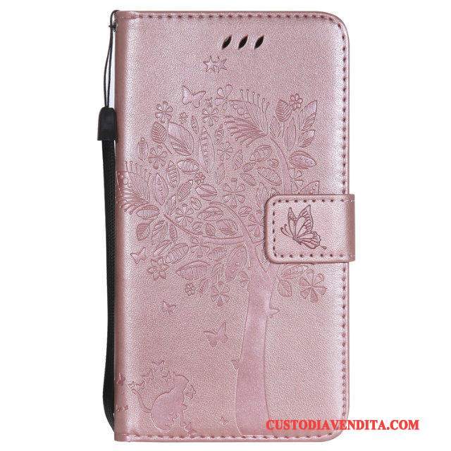 Custodia Huawei Mate S Pelle Morbido Rosa, Cover Huawei Mate S Folio Tutto Incluso Anti-caduta