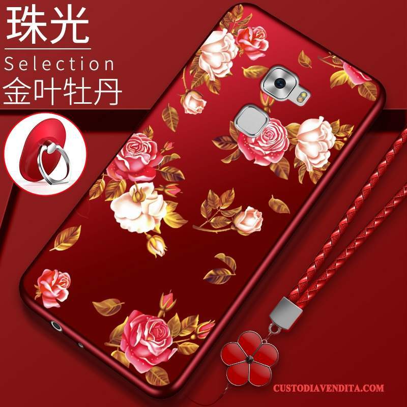 Custodia Huawei Mate S Silicone Rosso Tendenza, Cover Huawei Mate S Protezione Morbidotelefono