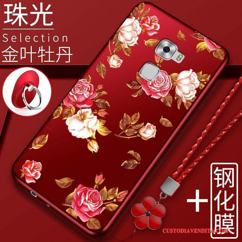 Custodia Huawei Mate S Silicone Rosso Tendenza, Cover Huawei Mate S Protezione Telefono Tutto Incluso