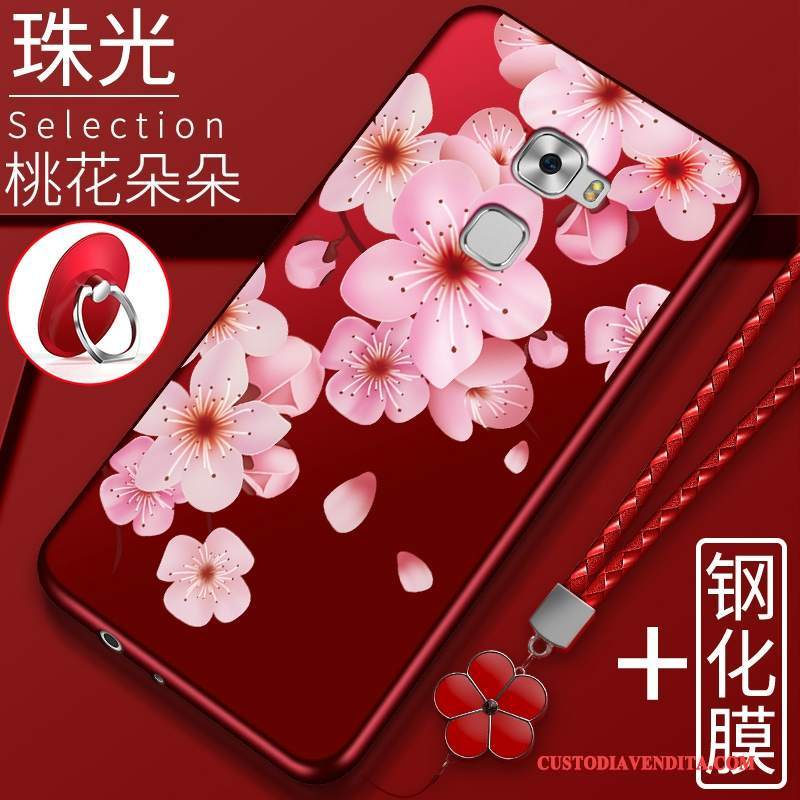 Custodia Huawei Mate S Silicone Rosso Tendenza, Cover Huawei Mate S Protezione Telefono Tutto Incluso