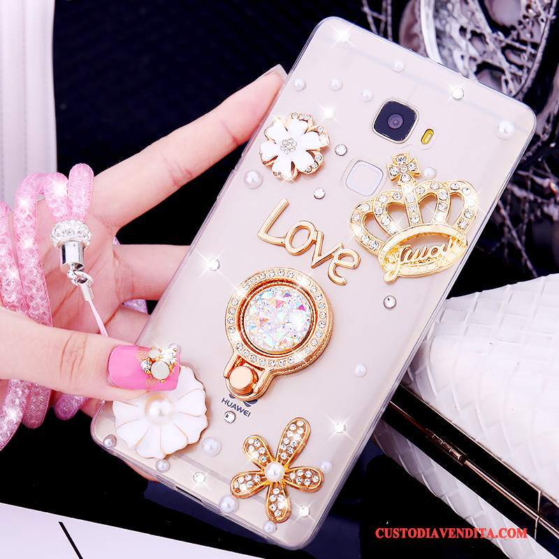 Custodia Huawei Mate S Silicone Telefono Tendenza, Cover Huawei Mate S Strass Anti-caduta Morbido