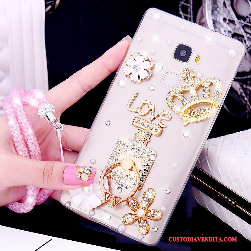 Custodia Huawei Mate S Silicone Telefono Tendenza, Cover Huawei Mate S Strass Anti-caduta Morbido