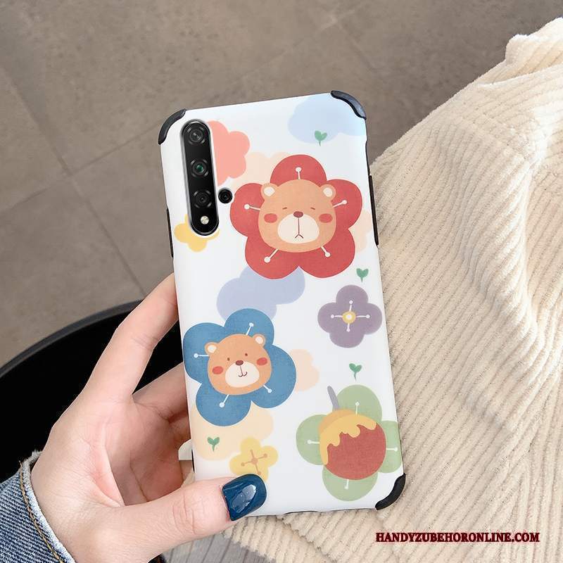 Custodia Huawei Nova 5t Cartone Animato Morbido Ratto, Cover Huawei Nova 5t Creativo Verde Anti-caduta