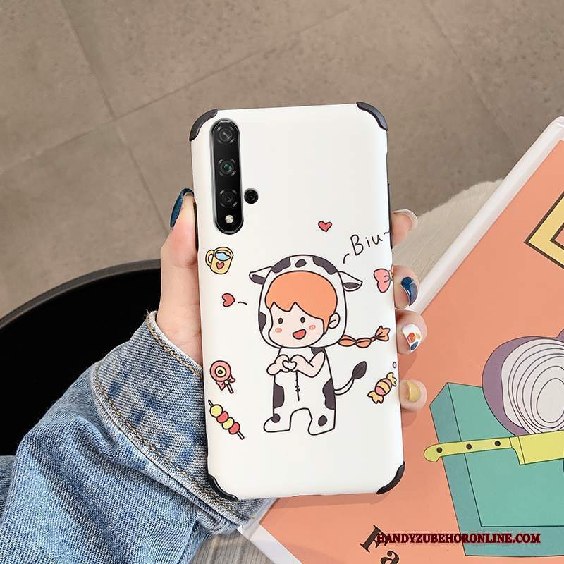 Custodia Huawei Nova 5t Cartone Animato Morbido Ratto, Cover Huawei Nova 5t Creativo Verde Anti-caduta