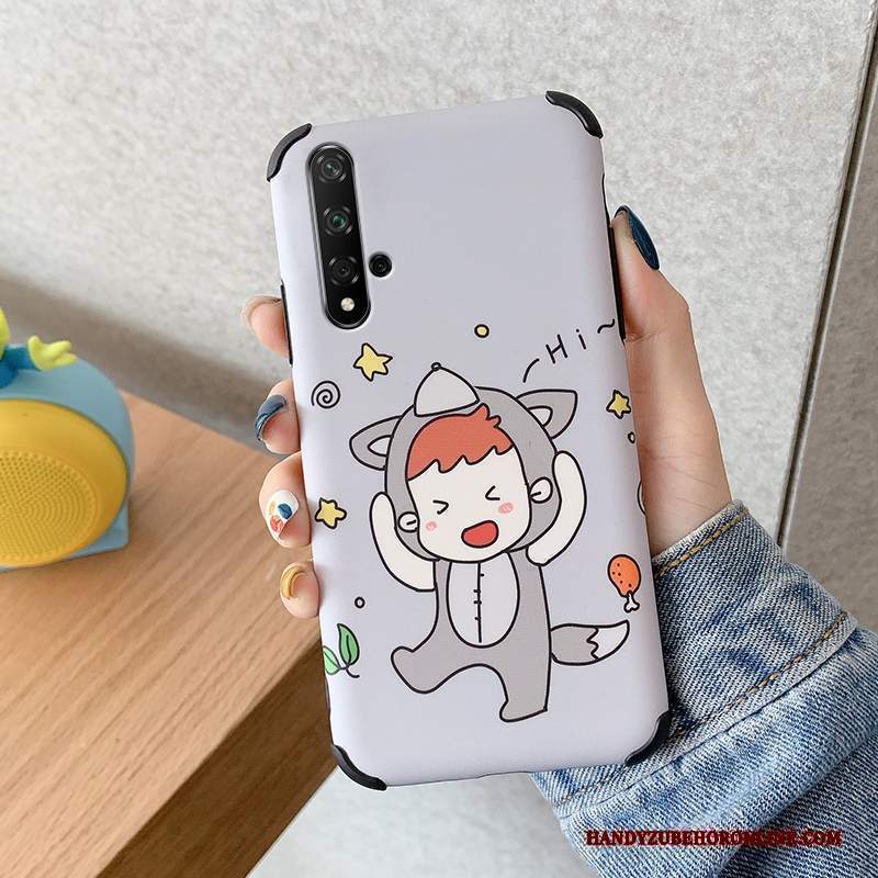 Custodia Huawei Nova 5t Cartone Animato Morbido Ratto, Cover Huawei Nova 5t Creativo Verde Anti-caduta