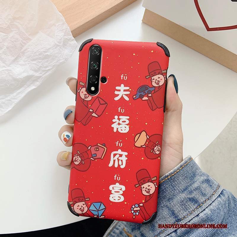 Custodia Huawei Nova 5t Cartone Animato Morbido Ratto, Cover Huawei Nova 5t Creativo Verde Anti-caduta