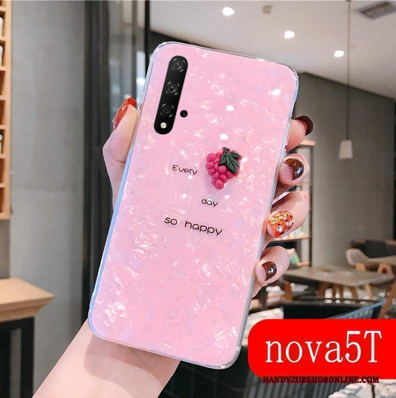 Custodia Huawei Nova 5t Creativo Di Personalità Net Red, Cover Huawei Nova 5t Silicone Morbidotelefono