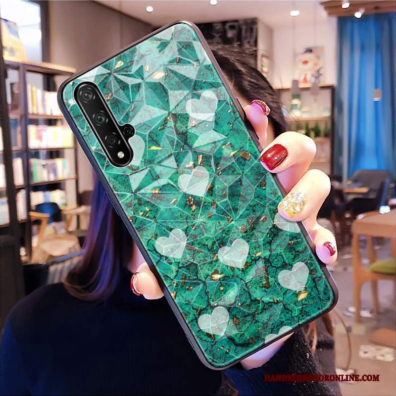 Custodia Huawei Nova 5t Marchio Di Tendenza Forma Del Diamante, Cover Huawei Nova 5t Modello Net Red