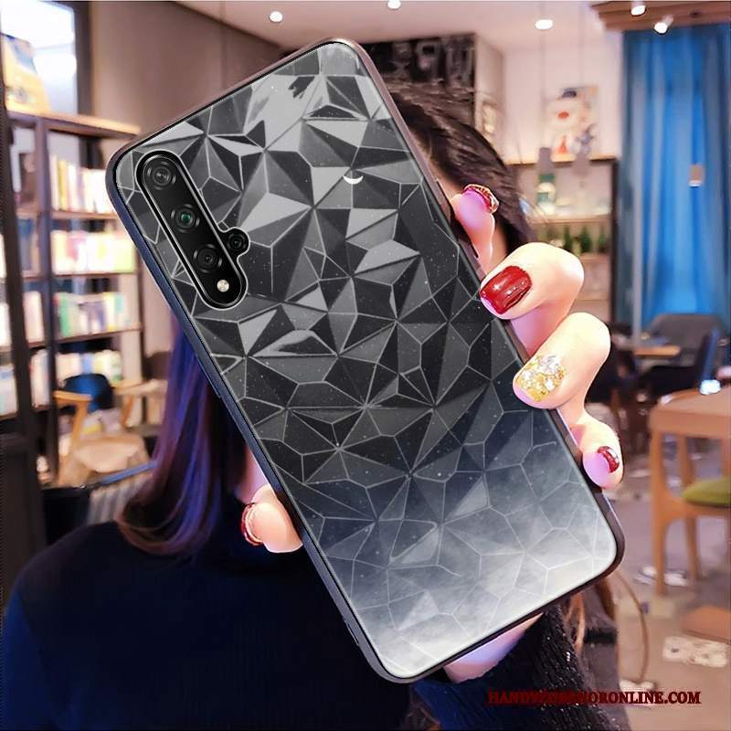 Custodia Huawei Nova 5t Marchio Di Tendenza Forma Del Diamante, Cover Huawei Nova 5t Modello Net Red