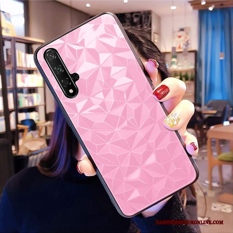 Custodia Huawei Nova 5t Marchio Di Tendenza Forma Del Diamante, Cover Huawei Nova 5t Modello Net Red