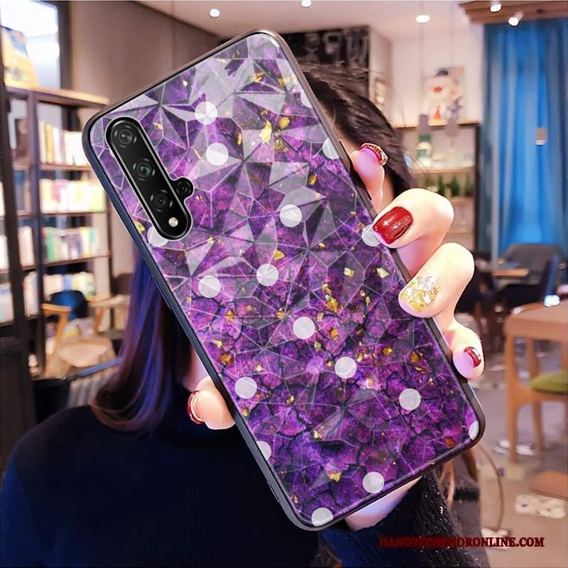 Custodia Huawei Nova 5t Marchio Di Tendenza Forma Del Diamante, Cover Huawei Nova 5t Modello Net Red