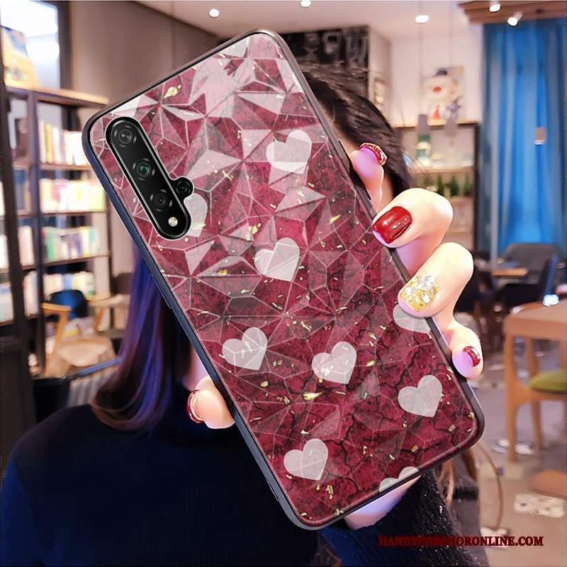 Custodia Huawei Nova 5t Marchio Di Tendenza Forma Del Diamante, Cover Huawei Nova 5t Modello Net Red