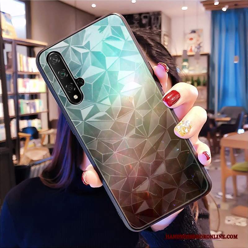 Custodia Huawei Nova 5t Marchio Di Tendenza Forma Del Diamante, Cover Huawei Nova 5t Modello Net Red