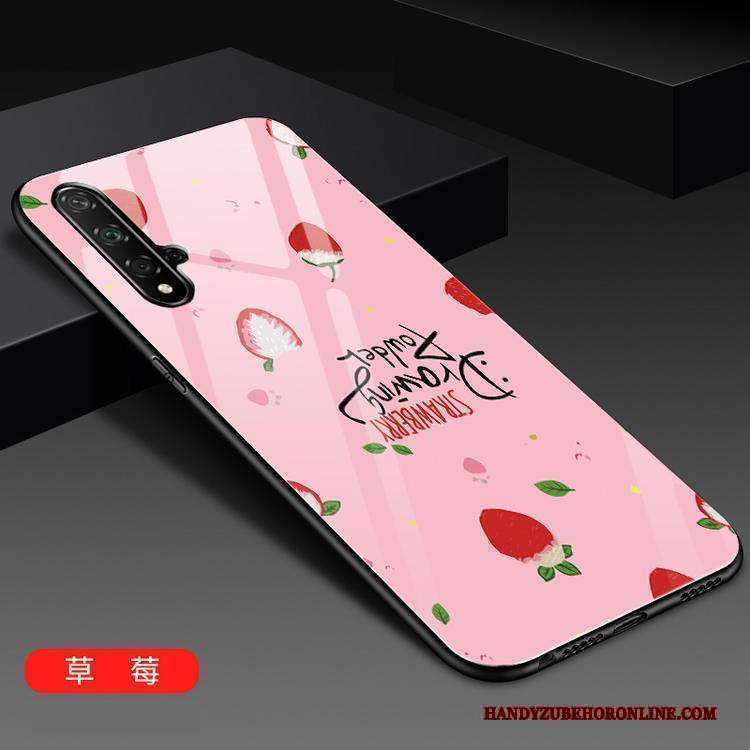 Custodia Huawei Nova 5t Moda Fresco Anti-caduta, Cover Huawei Nova 5t Blu Vetro