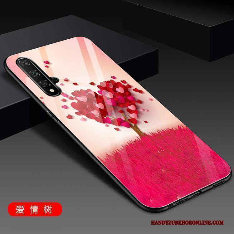 Custodia Huawei Nova 5t Moda Fresco Anti-caduta, Cover Huawei Nova 5t Blu Vetro