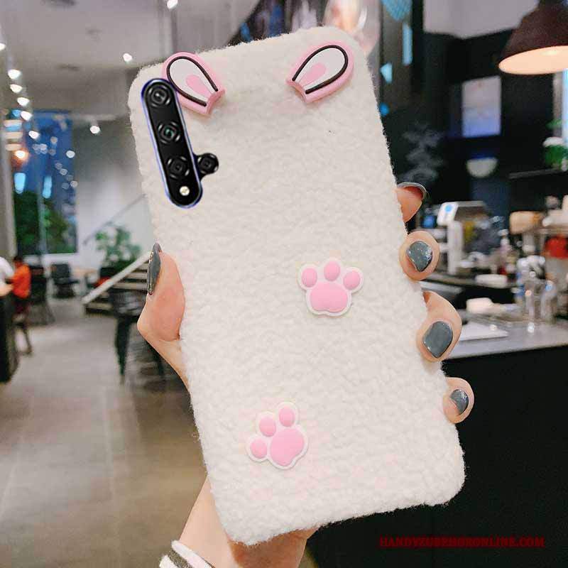 Custodia Huawei Nova 5t Moda Telefono Orecchie Di Coniglio, Cover Huawei Nova 5t Creativo Di Personalità Bello