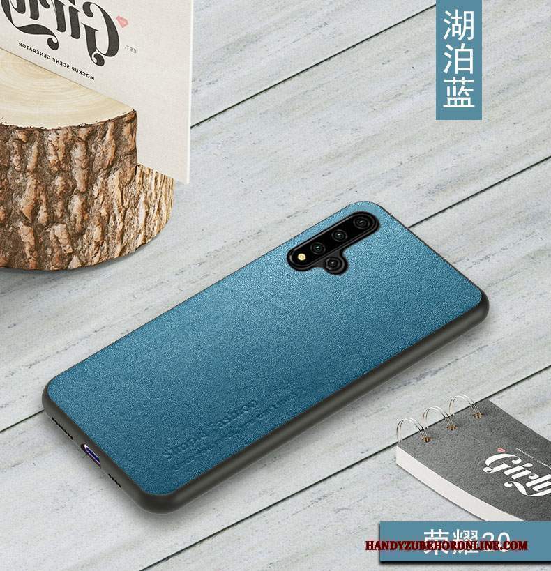 Custodia Huawei Nova 5t Pelle Anti-caduta Tutto Incluso, Cover Huawei Nova 5t Protezione Mucca Top In Pelle