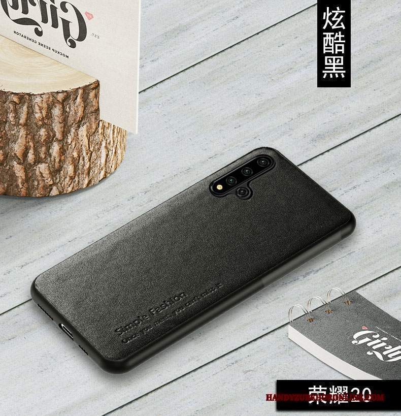 Custodia Huawei Nova 5t Pelle Anti-caduta Tutto Incluso, Cover Huawei Nova 5t Protezione Mucca Top In Pelle