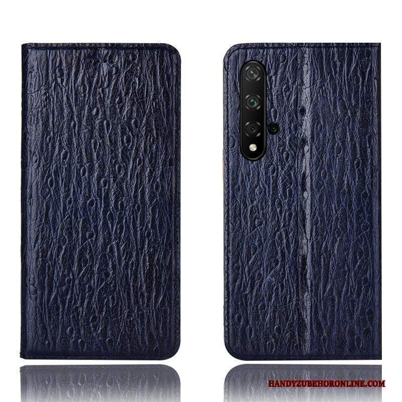 Custodia Huawei Nova 5t Pelle Tutto Incluso Verde, Cover Huawei Nova 5t Protezione Telefono Uccello