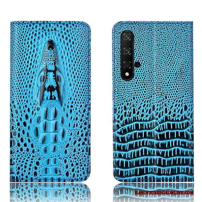 Custodia Huawei Nova 5t Protezione Modello Coccodrillo Anti-caduta, Cover Huawei Nova 5t Pelle Telefono