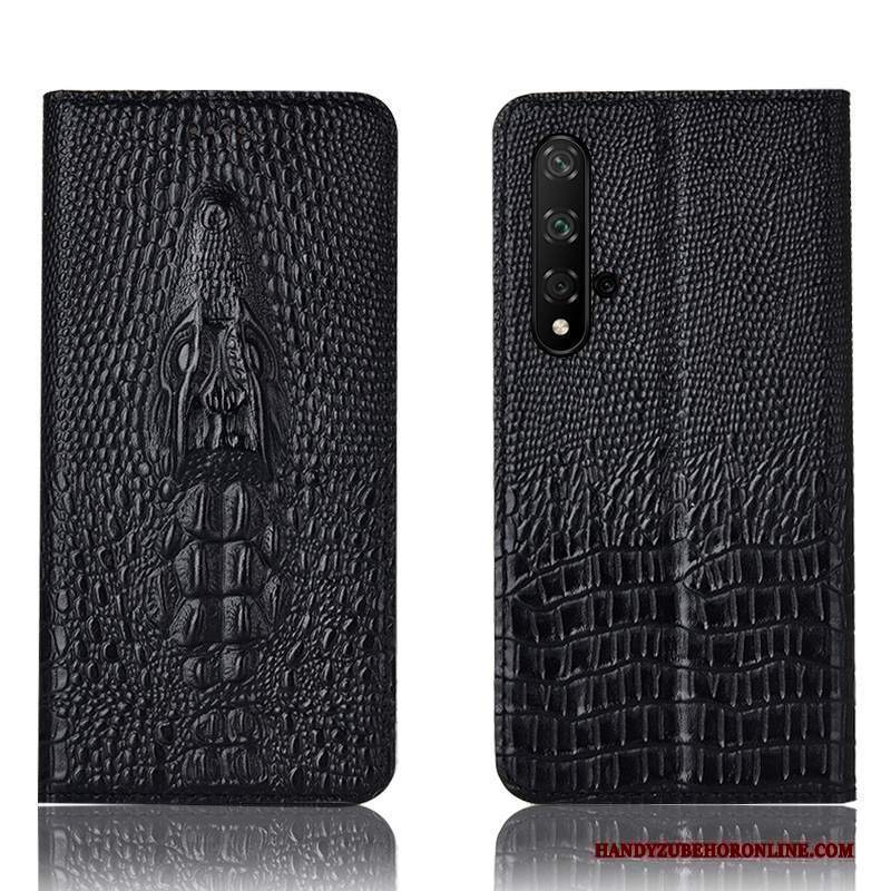 Custodia Huawei Nova 5t Protezione Modello Coccodrillo Anti-caduta, Cover Huawei Nova 5t Pelle Telefono