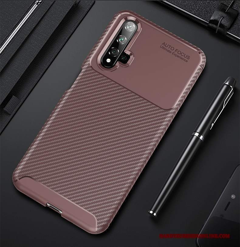 Custodia Huawei Nova 5t Silicone Anti-cadutatelefono, Cover Huawei Nova 5t Protezione Blu Morbido