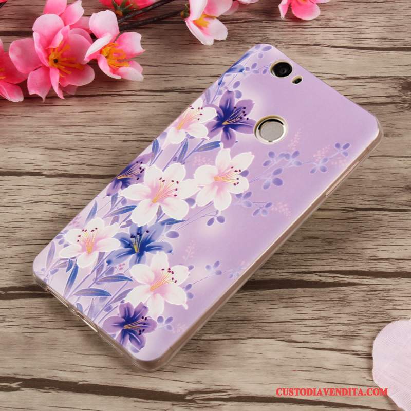 Custodia Huawei Nova Cartone Animato Tendenza Morbido, Cover Huawei Nova Goffratura Porporatelefono