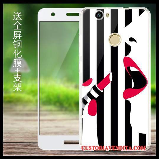 Custodia Huawei Nova Cartone Animato Trasparente Morbido, Cover Huawei Nova Silicone Anti-caduta Giallo