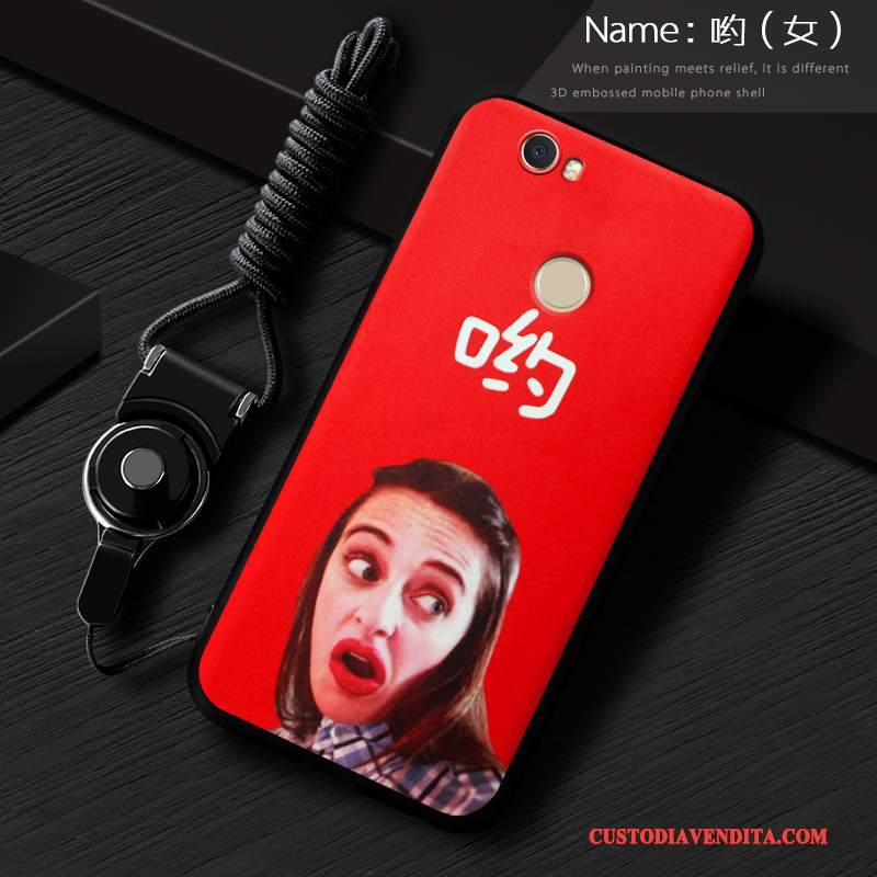 Custodia Huawei Nova Creativo Di Personalità Tendenza, Cover Huawei Nova Silicone Anti-caduta Rosso