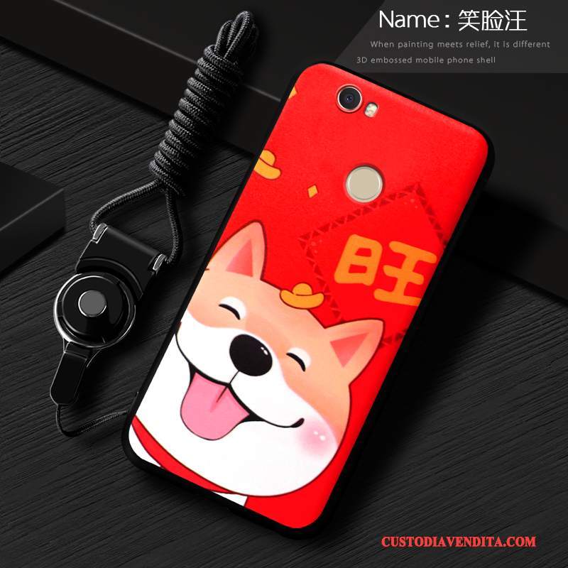 Custodia Huawei Nova Creativo Di Personalità Tendenza, Cover Huawei Nova Silicone Anti-caduta Rosso