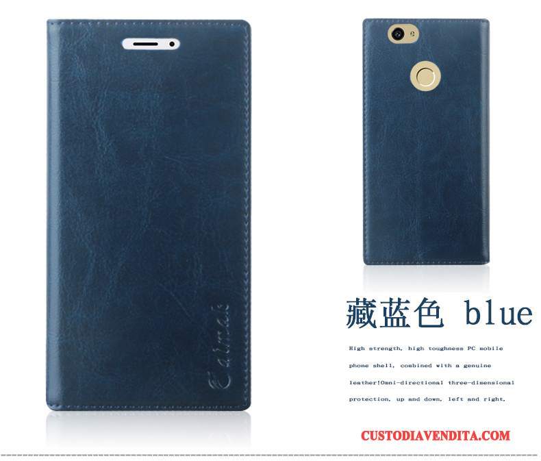 Custodia Huawei Nova Pelle Orotelefono, Cover Huawei Nova Protezione