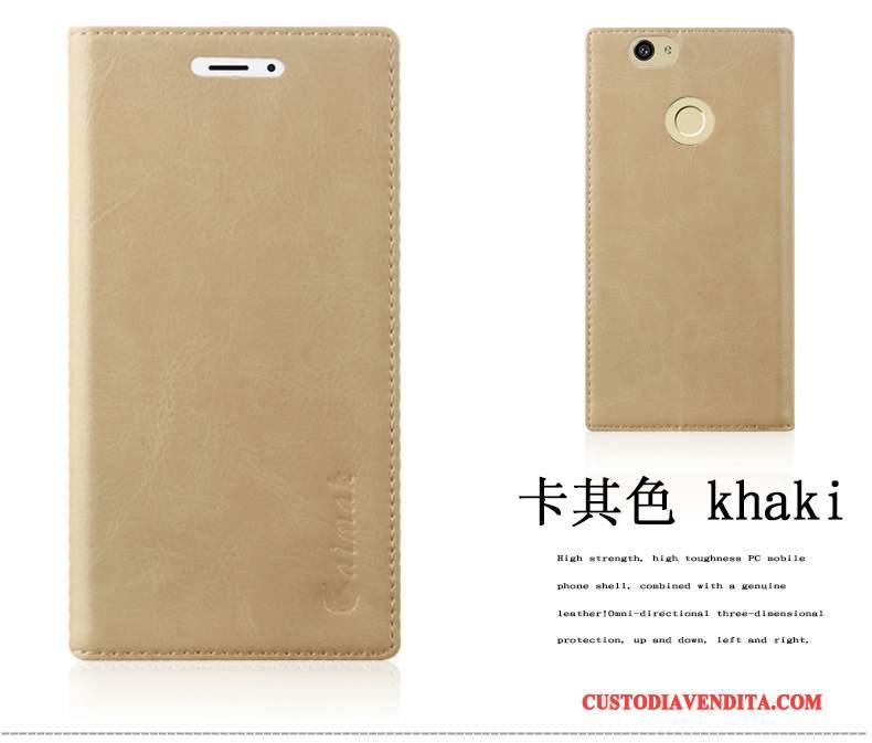 Custodia Huawei Nova Pelle Orotelefono, Cover Huawei Nova Protezione