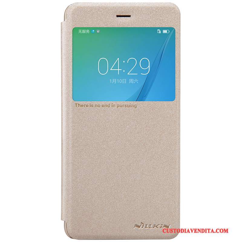 Custodia Huawei Nova Protezione Finestre Bianco, Cover Huawei Nova Pelle Telefono