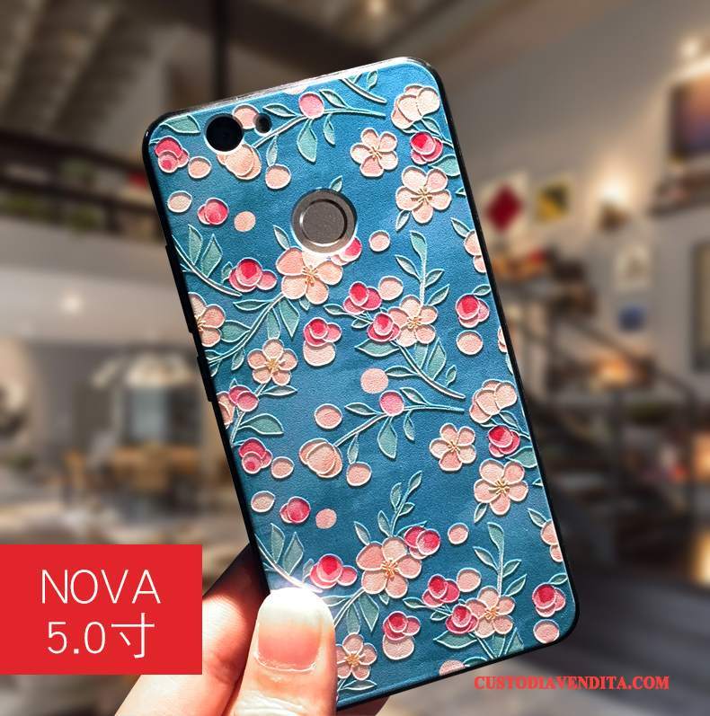 Custodia Huawei Nova Protezione Morbido Anti-caduta, Cover Huawei Nova Colore Tendenza Ornamenti Appesi