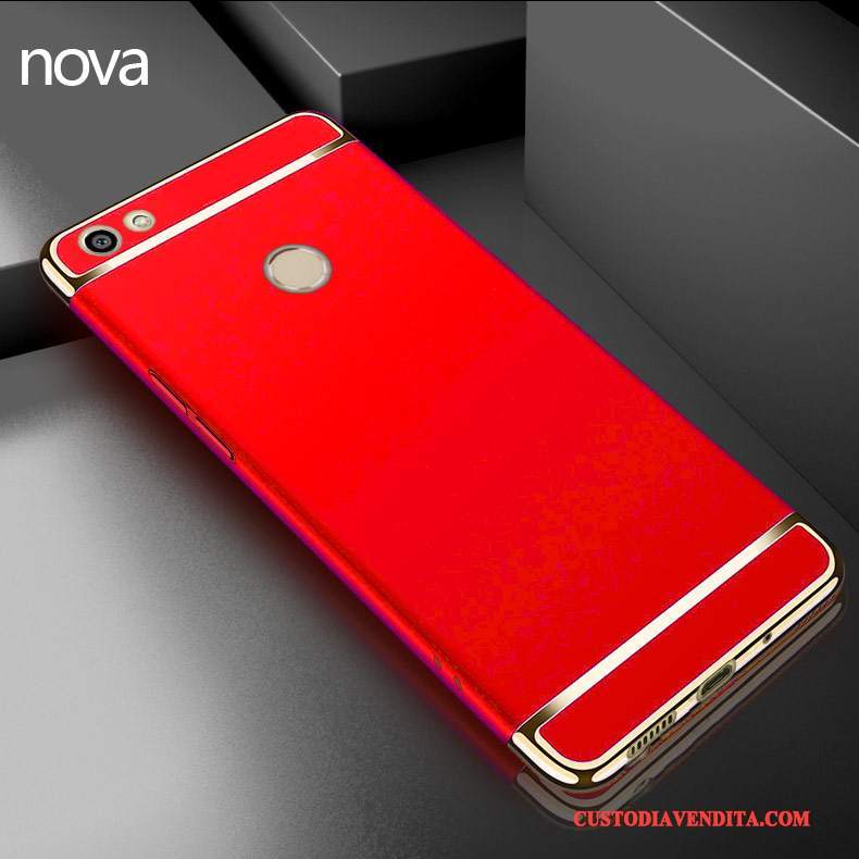 Custodia Huawei Nova Protezione Telefono Anti-caduta, Cover Huawei Nova Macchiati Rosso