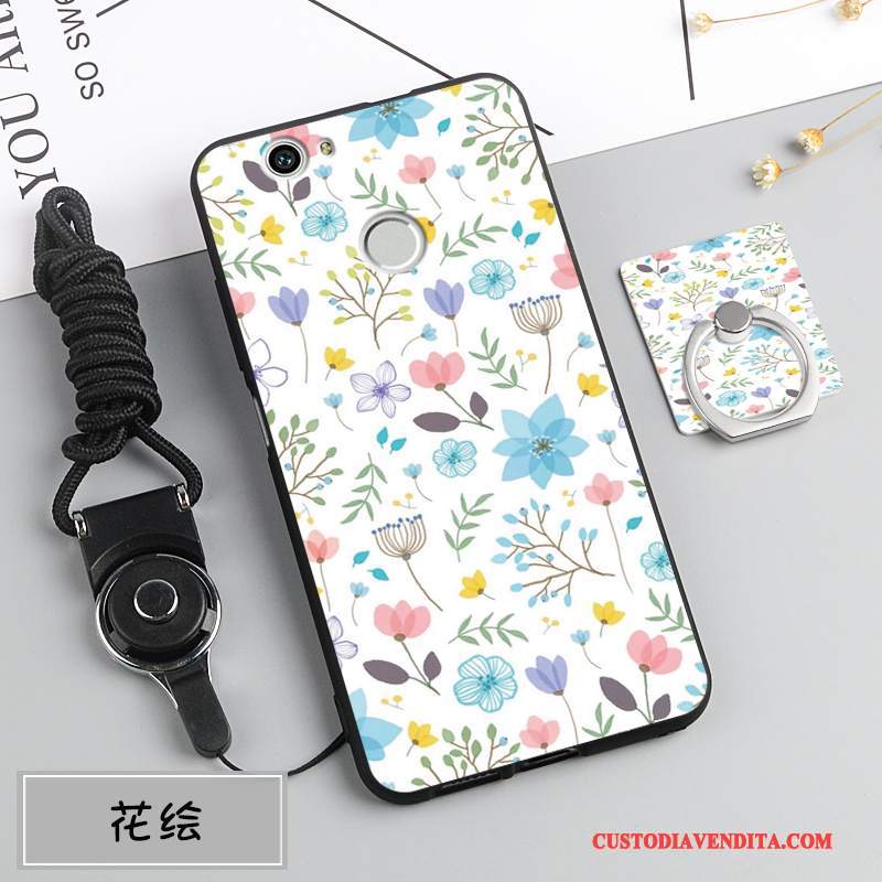 Custodia Huawei Nova Silicone Ornamenti Appesi Bianco, Cover Huawei Nova Protezione Anti-caduta Morbido