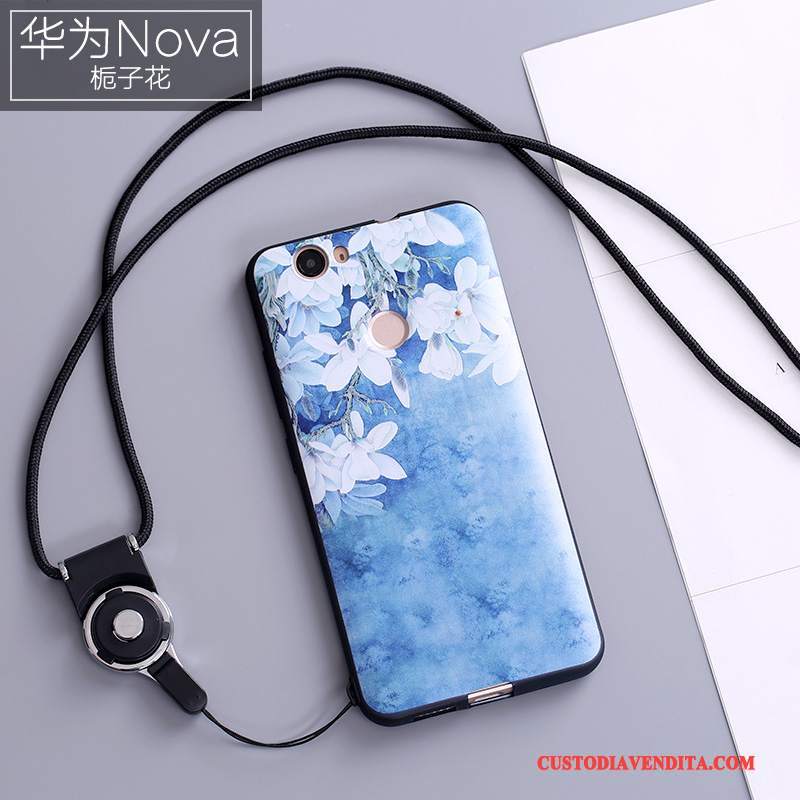 Custodia Huawei Nova Silicone Telefono Gioventù, Cover Huawei Nova Protezione Ornamenti Appesi Anti-caduta