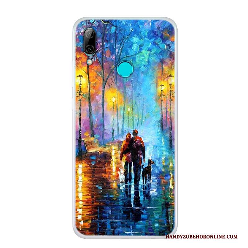 Custodia Huawei P Smart 2019 Colore Semplici Anti-caduta, Cover Huawei P Smart 2019 Silicone Nuovo Tendenza