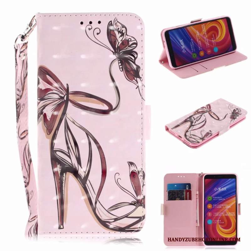 Custodia Huawei P Smart 2019 Folio Tendenza Rosa, Cover Huawei P Smart 2019 Portafoglio Telefono Gioventù