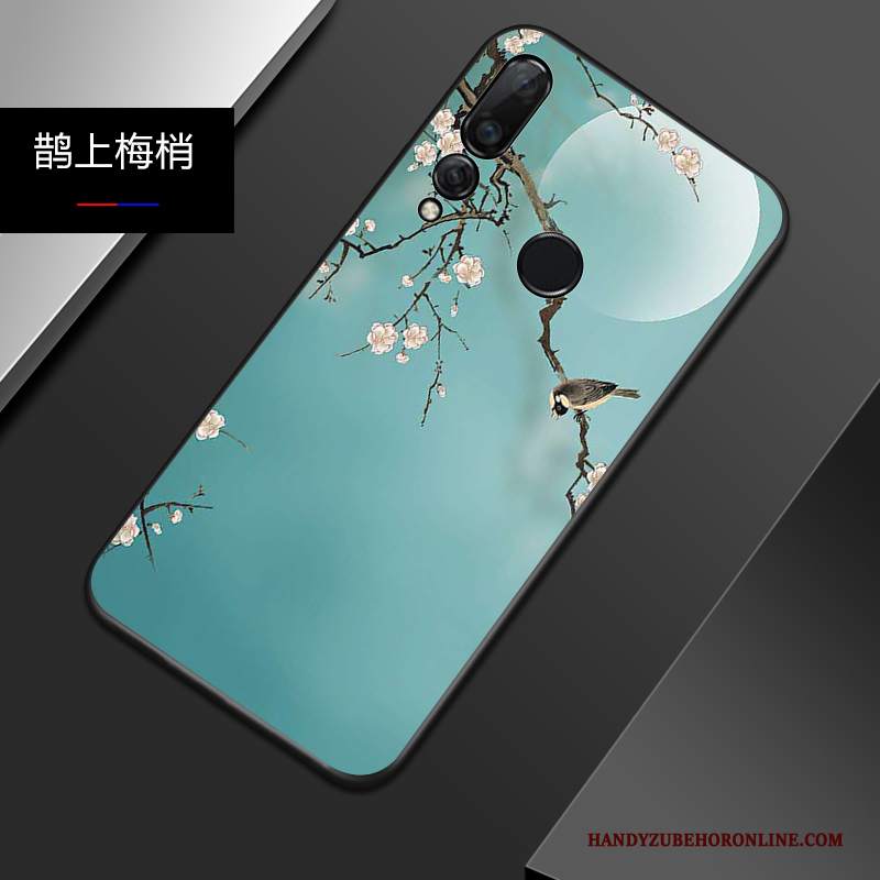 Custodia Huawei P Smart+ 2019 Goffratura Telefono Leggere, Cover Huawei P Smart+ 2019 Silicone Anti-caduta Marchio Di Tendenza