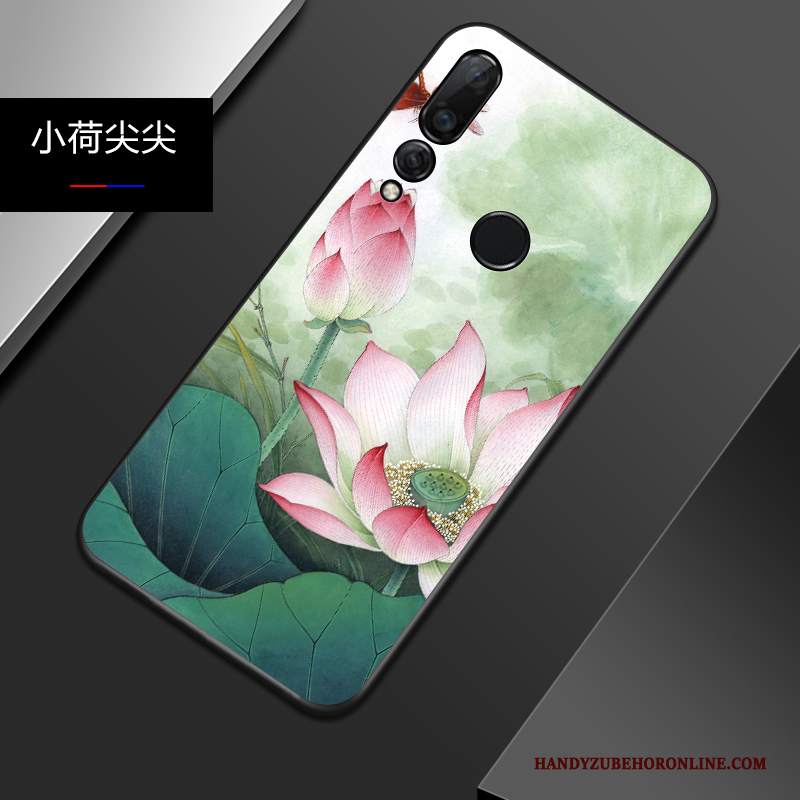 Custodia Huawei P Smart+ 2019 Goffratura Telefono Leggere, Cover Huawei P Smart+ 2019 Silicone Anti-caduta Marchio Di Tendenza