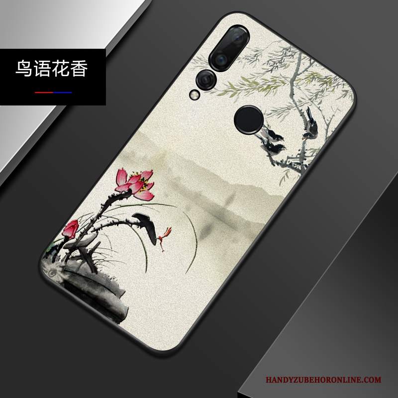 Custodia Huawei P Smart+ 2019 Goffratura Telefono Leggere, Cover Huawei P Smart+ 2019 Silicone Anti-caduta Marchio Di Tendenza