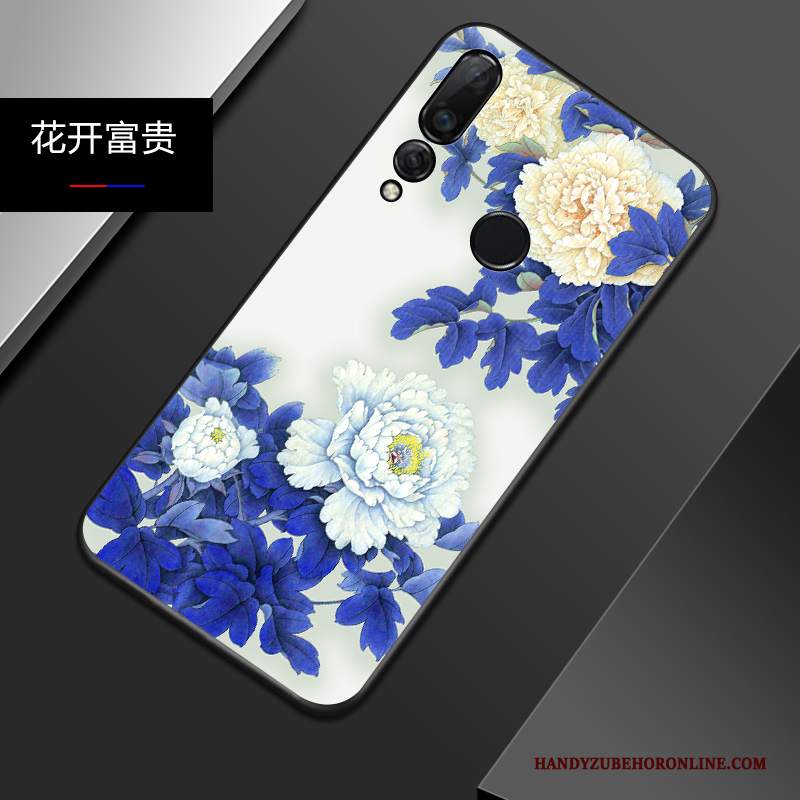 Custodia Huawei P Smart+ 2019 Goffratura Telefono Leggere, Cover Huawei P Smart+ 2019 Silicone Anti-caduta Marchio Di Tendenza