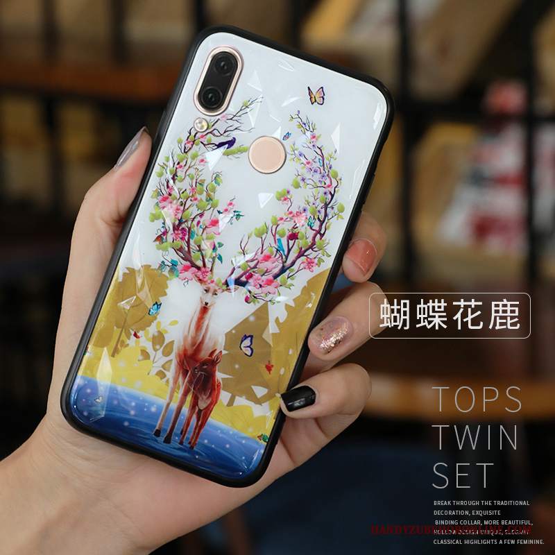 Custodia Huawei P Smart 2019 Moda Di Personalità Bello, Cover Huawei P Smart 2019 Protezione Tendenza Blu