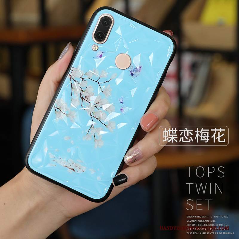 Custodia Huawei P Smart 2019 Moda Di Personalità Bello, Cover Huawei P Smart 2019 Protezione Tendenza Blu