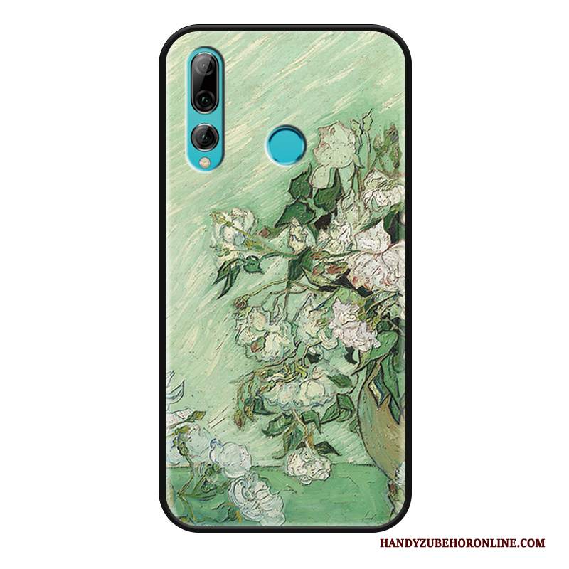 Custodia Huawei P Smart+ 2019 Moda Fresco Anti-caduta, Cover Huawei P Smart+ 2019 Protezione Rosa Ornamenti Appesi