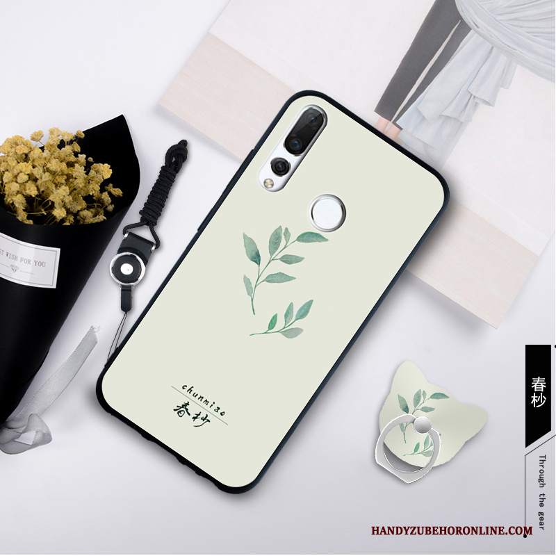 Custodia Huawei P Smart+ 2019 Ornamenti Appesi Verde, Cover Huawei P Smart+ 2019 Nuovo Morbido